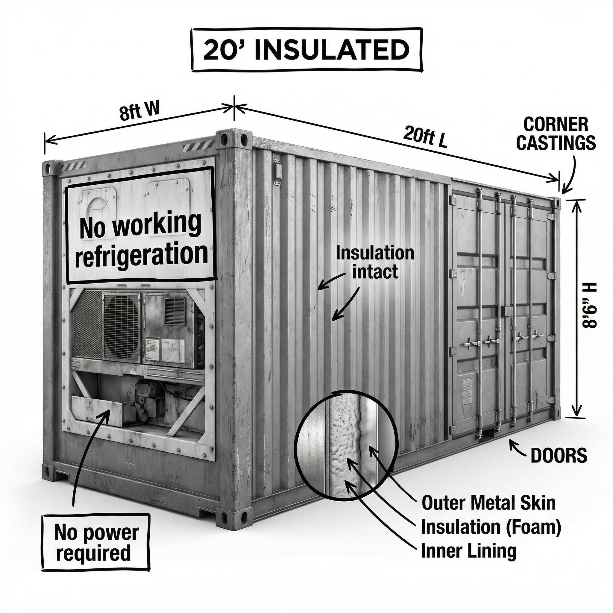 20' Standard Insulated