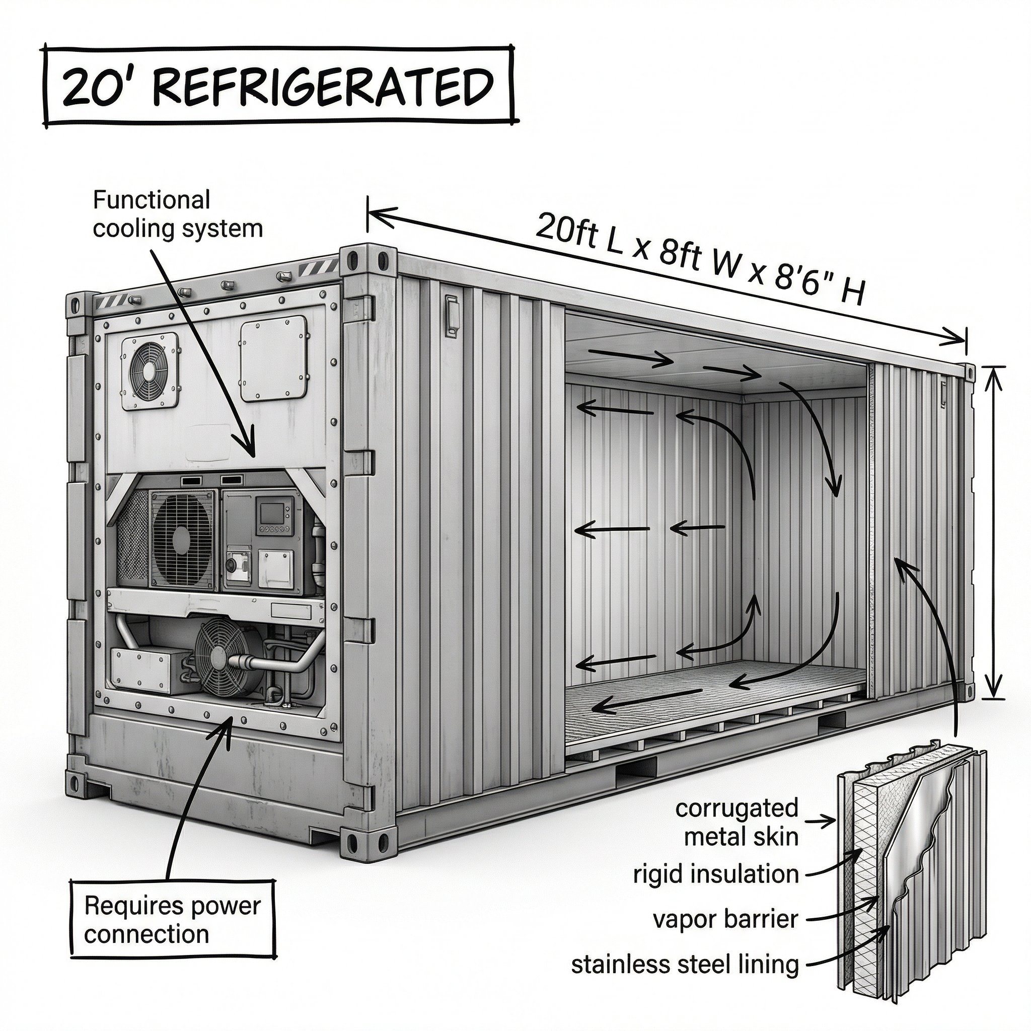 20' Standard Refrigerated