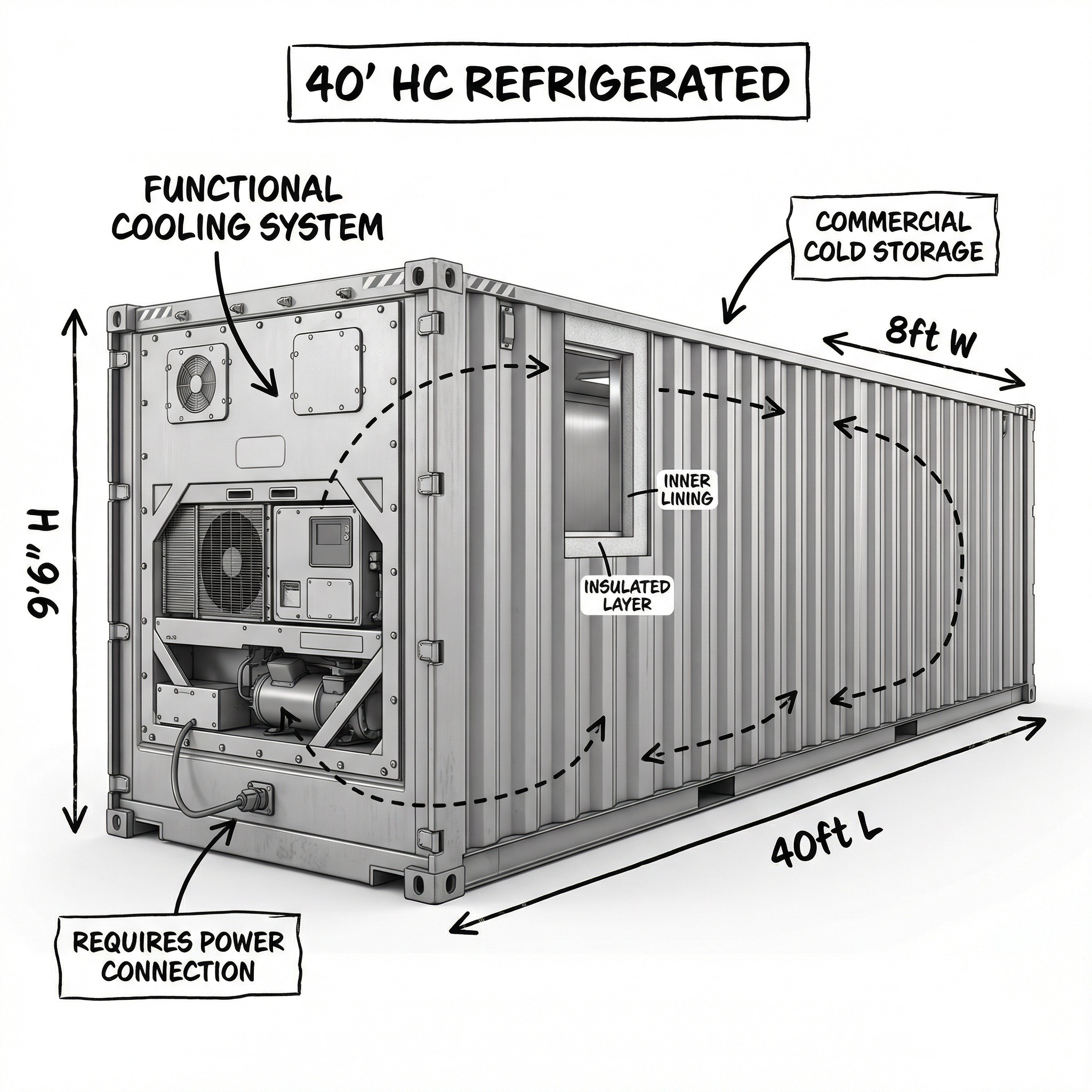 40' High Cube Refrigerated